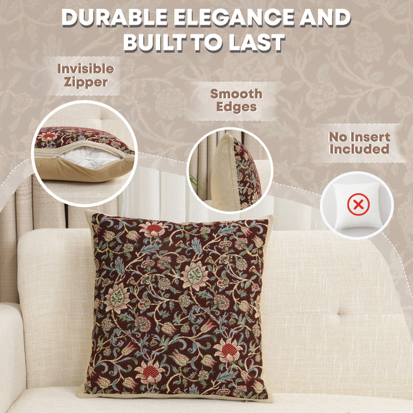 Fleur de Morris Damson Belgian Cushion Cover