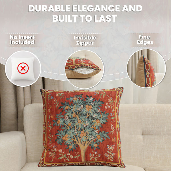 Orange Tree Large French Tapestry Cushion
