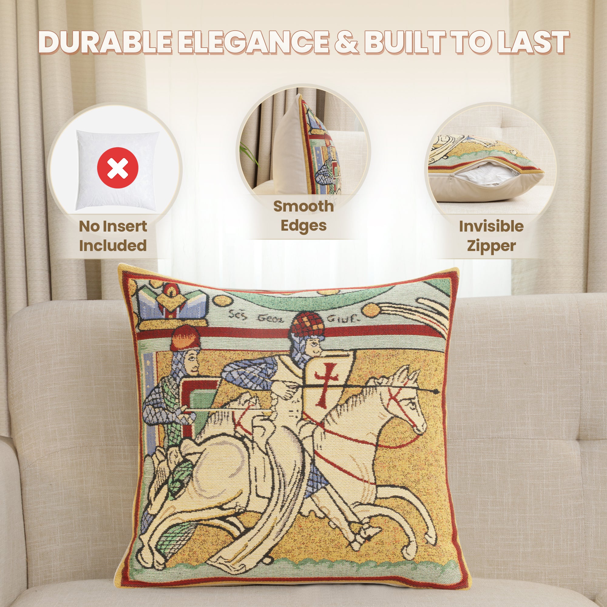 Chevaliers de St. Gregoire I Belgian Cushion Cover