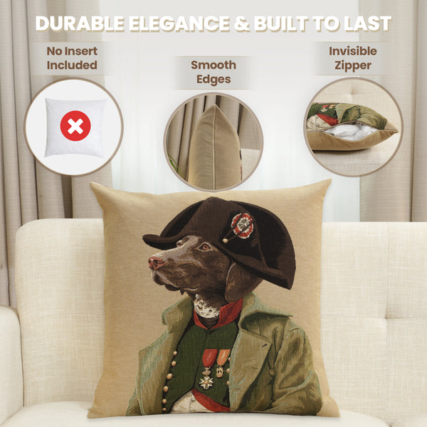 Chien Napoleon European Cushion Cover