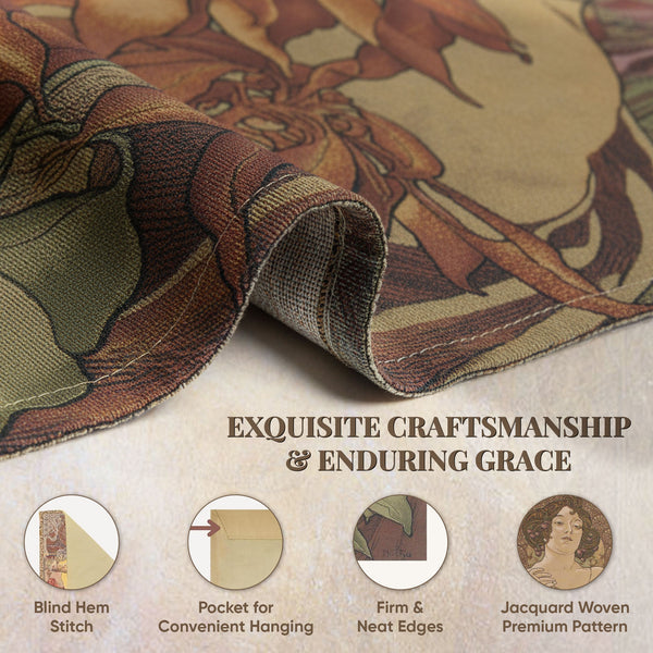 Mucha Rubis European Tapestry
