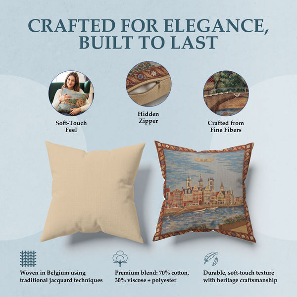Gent - Graslei European Cushion Cover