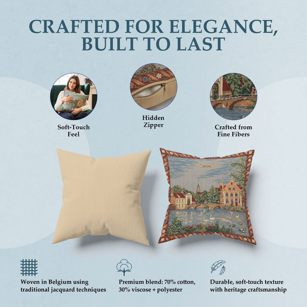 Brugge - Minnewater European Cushion Cover