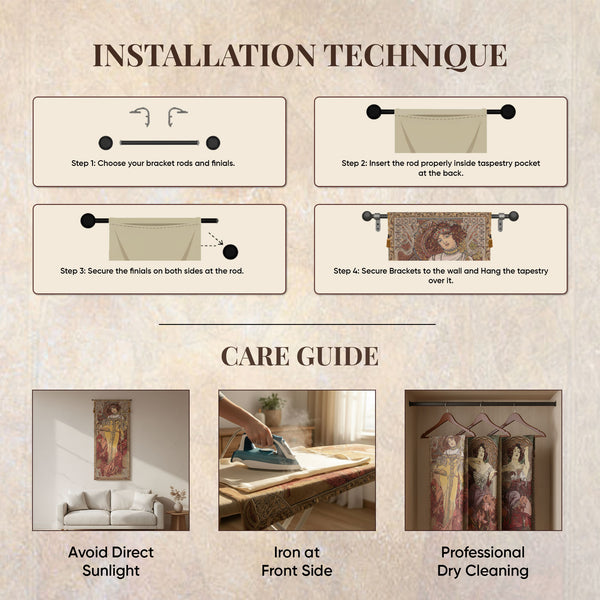 Mucha Autumn European Tapestry