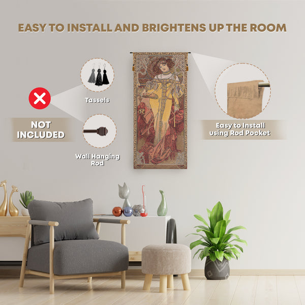 Mucha Autumn European Tapestry