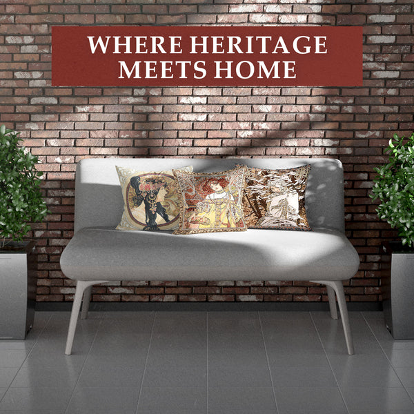 Mucha Autumn I European Cushion Cover