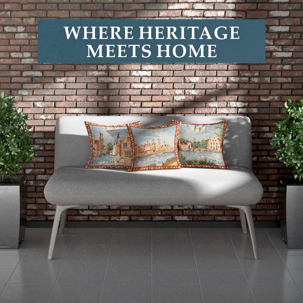 Brugge - Rozenhoekaai European Cushion Cover