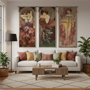 Mucha Rubis European Tapestry