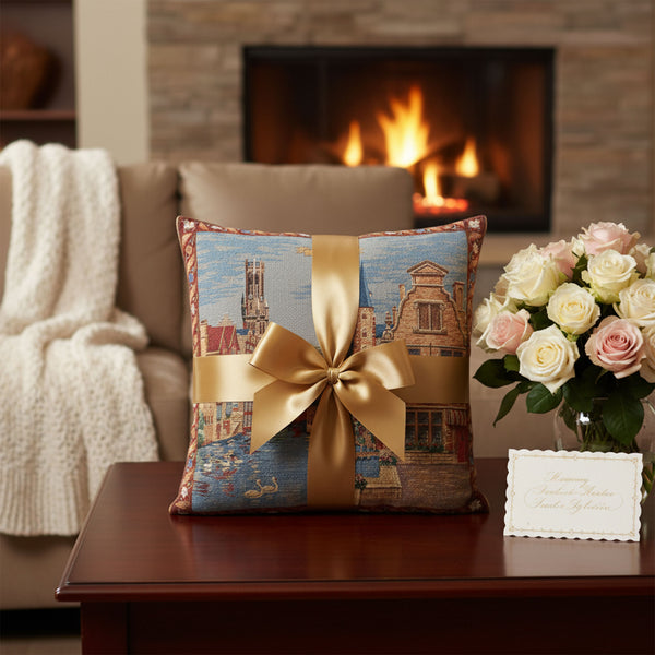 Brugge - Rozenhoekaai European Cushion Cover