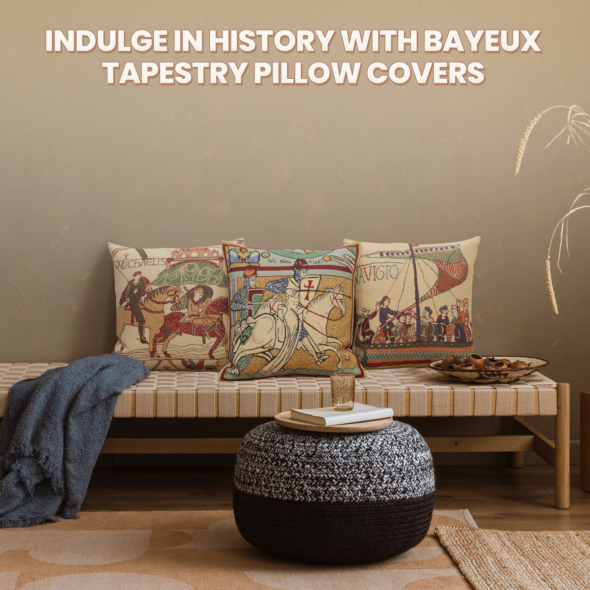 Bayeux Mont St. Michel I Belgian Cushion Cover