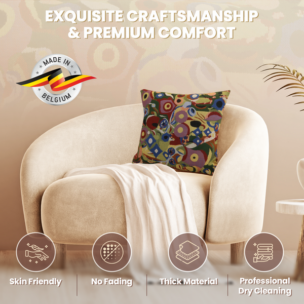 Klimt Swirls Belgian Cushion Cover