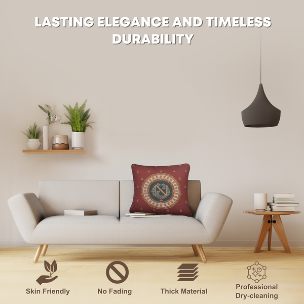 Red Napoleon French Tapestry Cushion