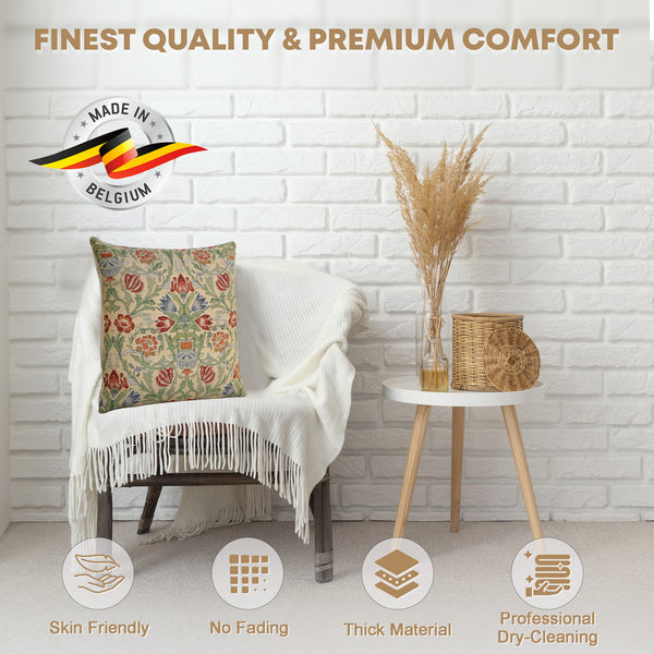 Single-Stem Belgian Cushion Cover