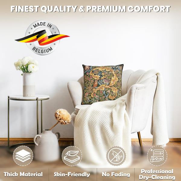 Owl and Pigeon European Cushion Cover