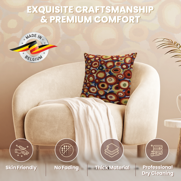 Klimt Circles Belgian Cushion Cover