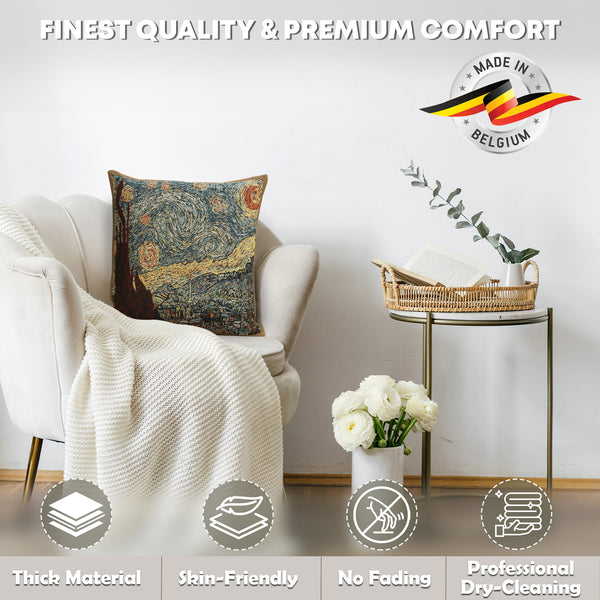 Stary Night Belgian Cushion Cover