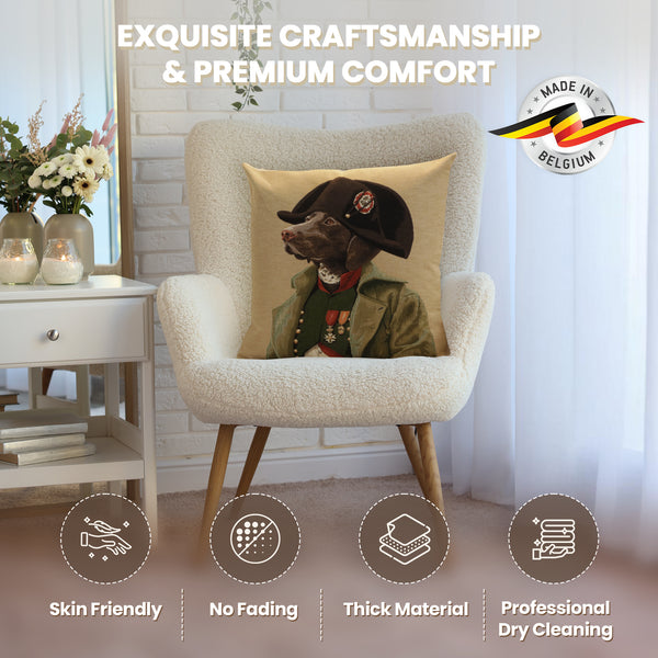 Chien Napoleon European Cushion Cover