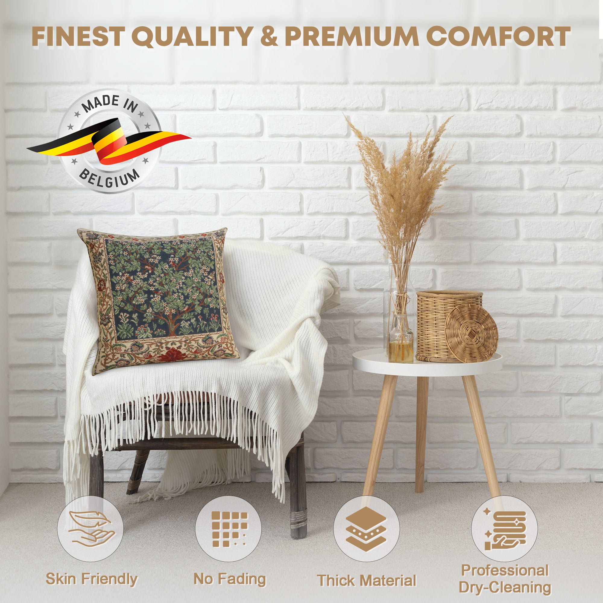 Tree of Life Belgian Cushion Cover