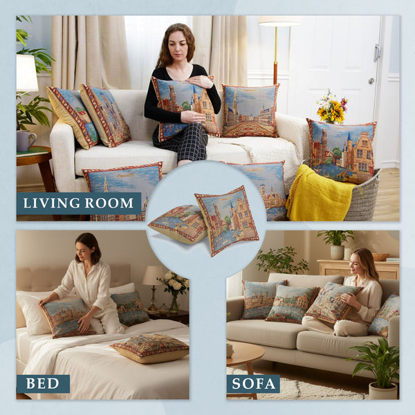 Brugge - Rozenhoekaai European Cushion Cover