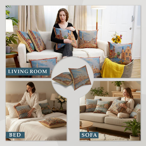 Gent - Graslei European Cushion Cover