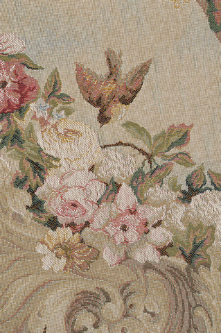 Beauvais Green Leaves No Border French Tapestry