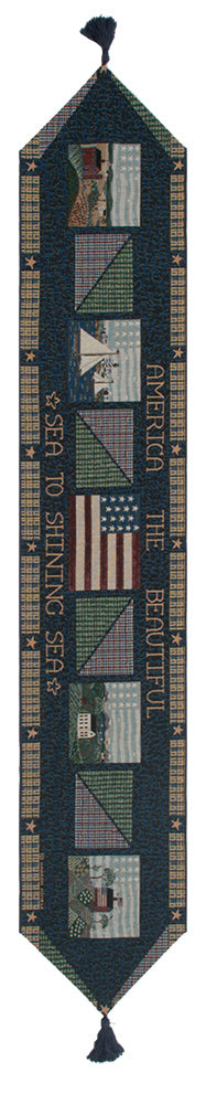 America The Beautiful I Tapestry Table Runner