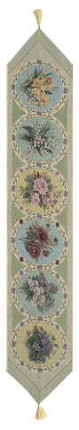 Floral Collage III Tapestry Table Runner by Lena Liu