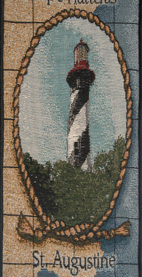 Lighthouses of the South East-Augustine Tapestry Bell Pull