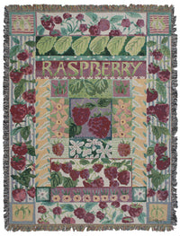 Raspberry Tapestry Throw