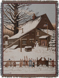 Cocoa Break at the Copperfields II Tapestry Throw by Charles Wysocki