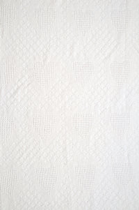 Hearts in White Tapestry Throw