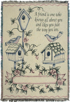 Treasured Friendship Tapestry Throw