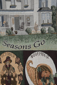 Seasons Come Seasons Go Tapestry Throw