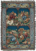 Rabbit Seasons Tapestry Throw