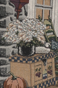 Autumn Porch Tapestry Throw
