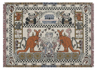 And They Came Two By Two Tapestry Throw by Lynn Norton Parker