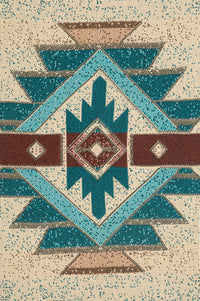 Southwest Turquoise II Tapestry Throw