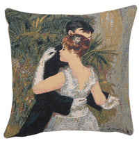 Degas Danse A La Ville Small European Cushion Cover by Pierre- Auguste Renoir
