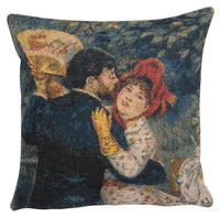 Danse A La Campagne European Cushion Cover by Pierre- Auguste Renoir