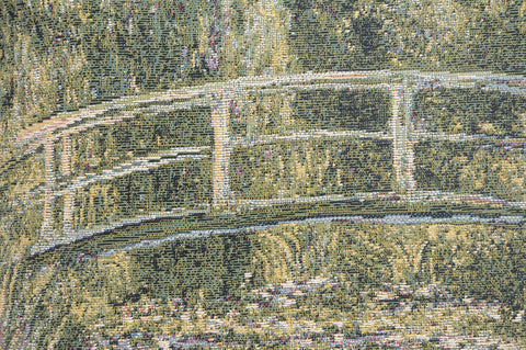 Monet's Bridge at Giverny III European Cushion Cover by Claude Monet