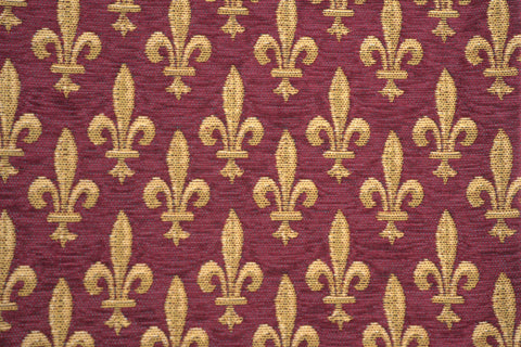 Fleur de Lys Rouge IV European Cushion Cover