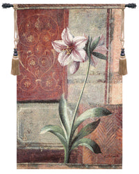 Le Jardin Botanique Lily Fine Art Tapestry by Fabrice de Villeneuve