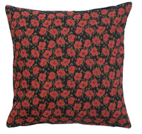 Red Poppies II European Cushion Cover
