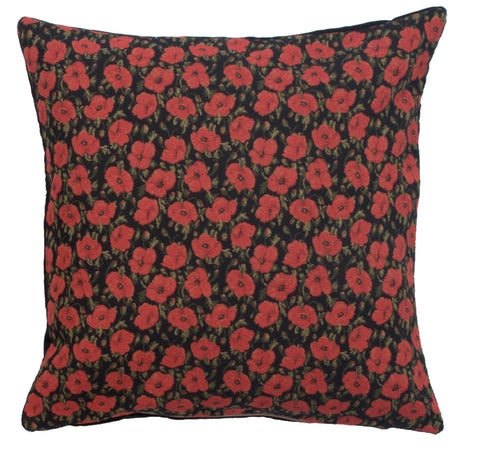 Red Poppies II European Cushion Cover by Vincent Van Gogh
