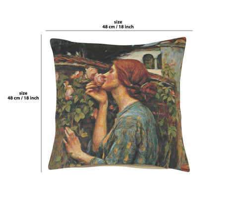 Soul Of The Rose European Cushion Cover by John William Waterhouse