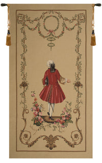 A Gentleman's Departure Large European Tapestry