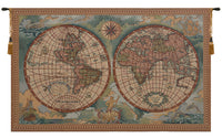 Antique Map I Italian Tapestry Wall Hanging