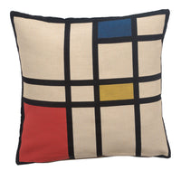 Mondriaan  European Cushion Cover by Leonardo da Vinci