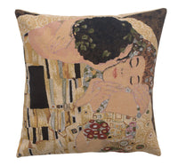 Klimt's Le Baiser European Cushion Cover by Gustav Klimt