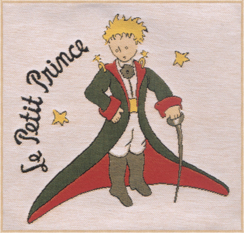 The Little Prince in Costume Small European Cushion Cover by Antoine de Saint-Exupery